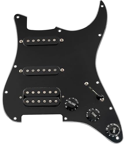 Fender Stratocaster Pre-Wired SSSピックガード Amazon.com: Fender Pre-Wired Strat Pickguard, Vintage